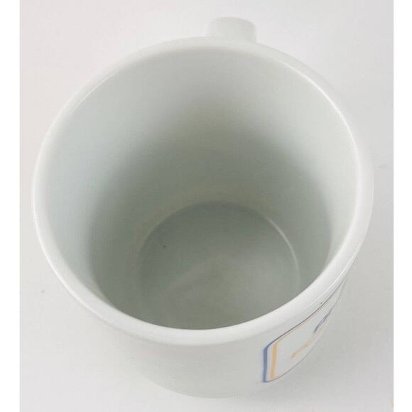 Vintage Coffee Tea Mug Papel Rainbow Letters Funny Humor Diet Eat Drink Merry - Picture 6 of 8